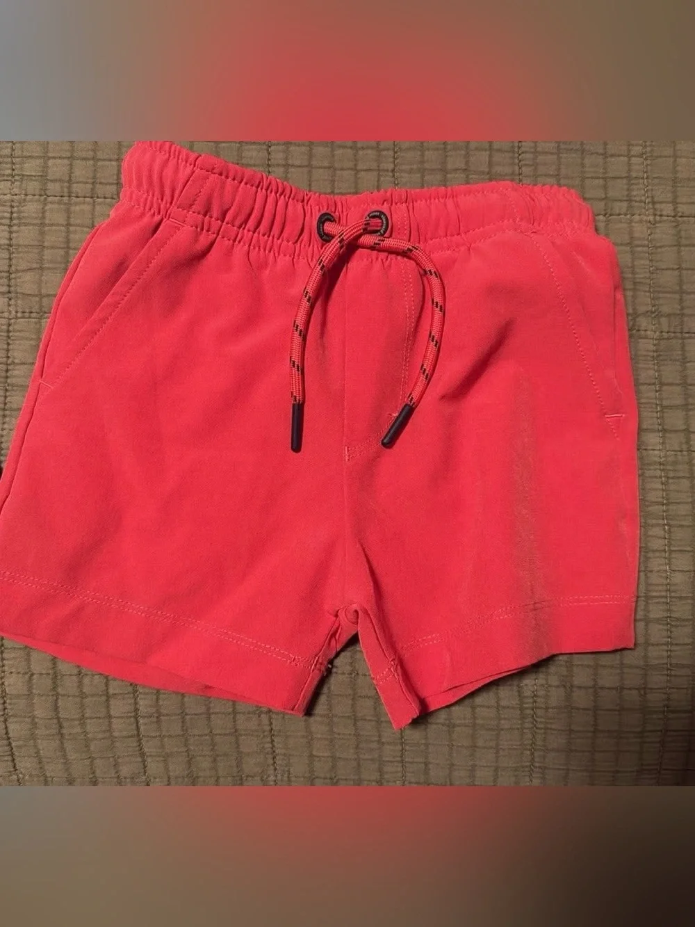 Vineyard Vines Coral Drawstring Kids Shorts